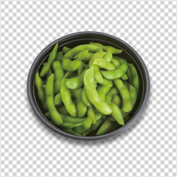 Edamame in Bowl PNG Transparent Background