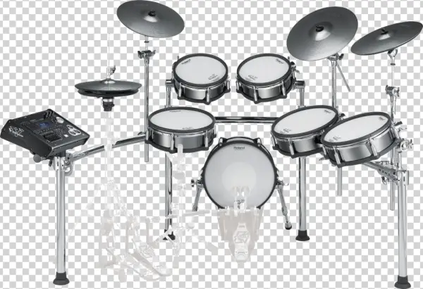Roland V-Drums Electronic Drum Kit PNG Transparent Background