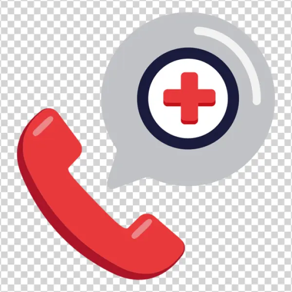 Emergency Medical Call Icon PNG Transparent Background