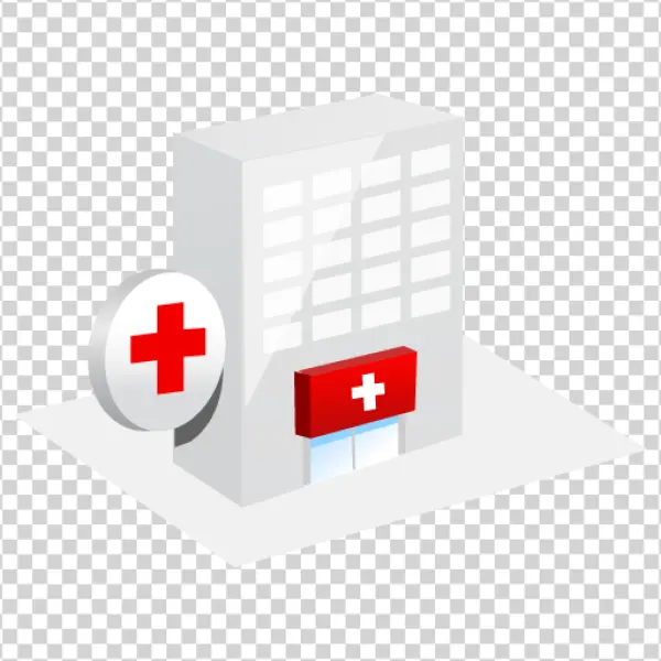 Hospital Building Icon PNG Transparent Background