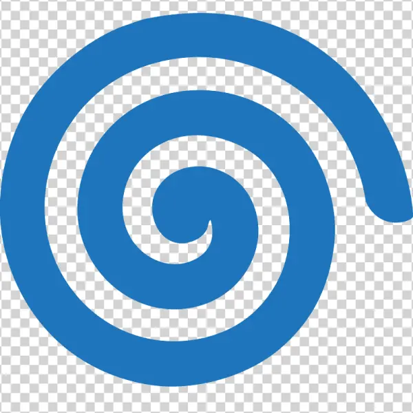 Blue Spiral Graphic Design Element PNG