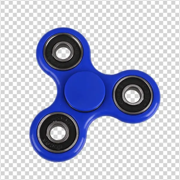 Blue Fidget Spinner PNG Transparent Background