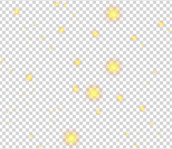 Scattered Glowing Orange Orbs PNG Transparent Background