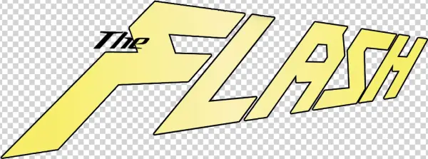 The Flash Text Logo PNG Transparent Background