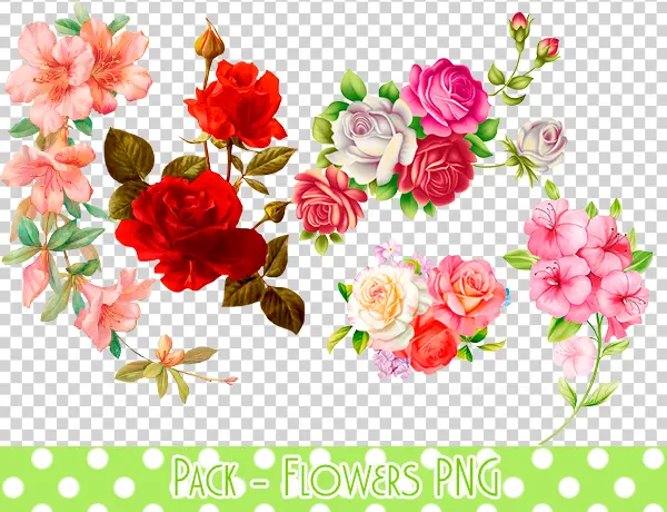 Beautiful Floral Arrangements Pack PNG