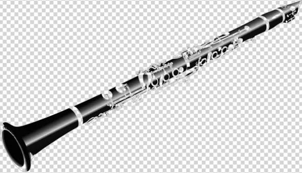 Black Clarinet Musical Instrument PNG