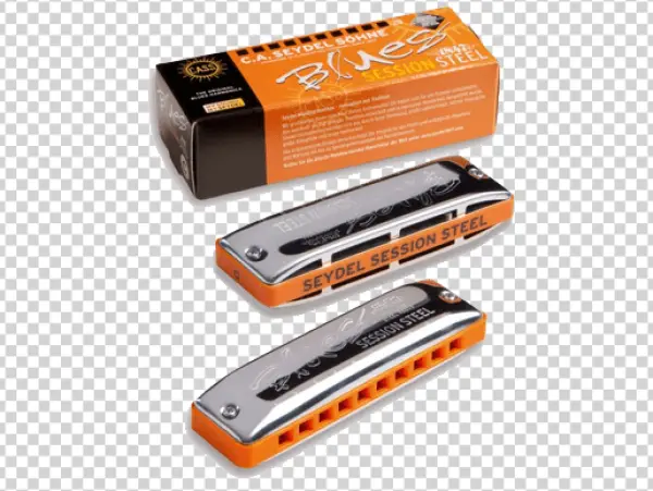 Seydel Session Steel Harmonica with Box PNG