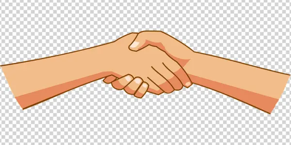 Handshake Gesture PNG Transparent Background