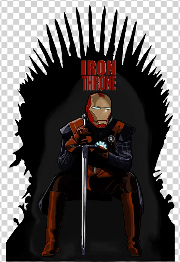 Iron Man Iron Throne Crossover PNG Transparent Background