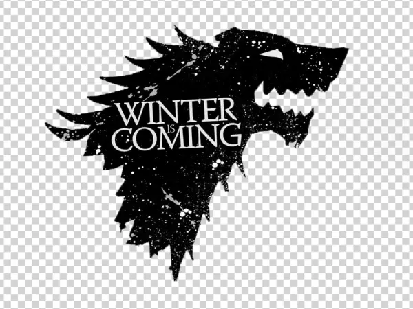 House Stark Winter is Coming Direwolf Logo PNG
