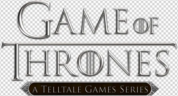 Game of Thrones Telltale Games Series Logo PNG Transparent