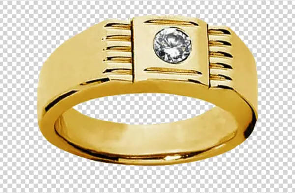 Gold Diamond Ring PNG Transparent Background