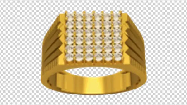 Gold Diamond Ring PNG Transparent Background