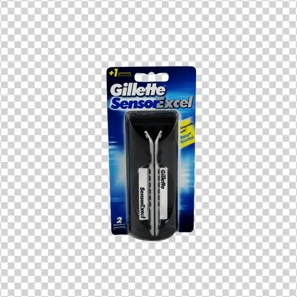 Gillette SensorExcel Razor Blades Pack PNG Transparent Background