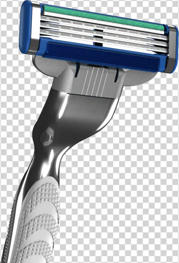 Multi-Blade Shaving Razor PNG Transparent Background