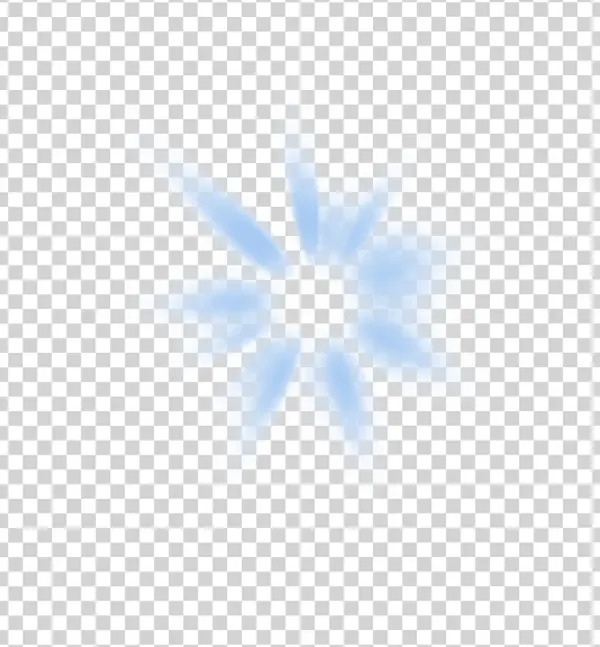 Blue Light Burst PNG Transparent Background