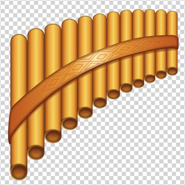 Pan Flute Musical Instrument PNG