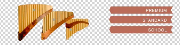 Three Pan Flutes PNG Transparent Background