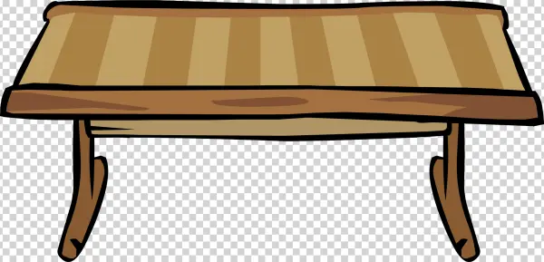 Cartoon Wooden Table PNG Transparent Background