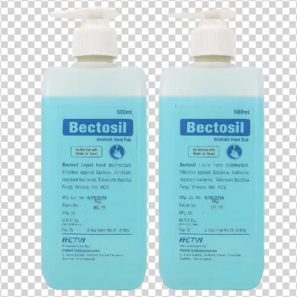 Bectosil Hand Sanitizer Bottles PNG Transparent