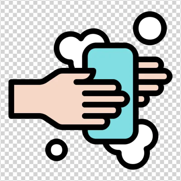 Hand Washing with Soap Icon PNG Transparent