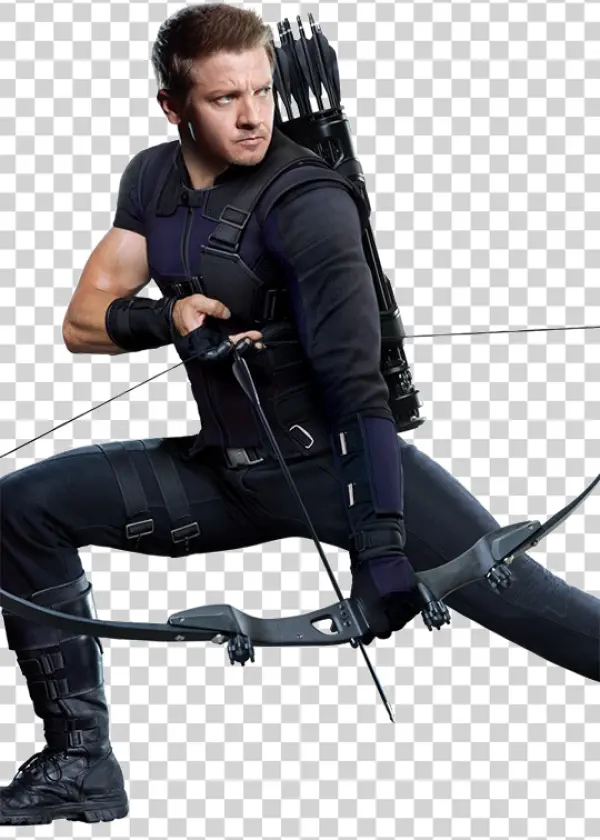 Hawkeye Marvel Superhero PNG Transparent Background