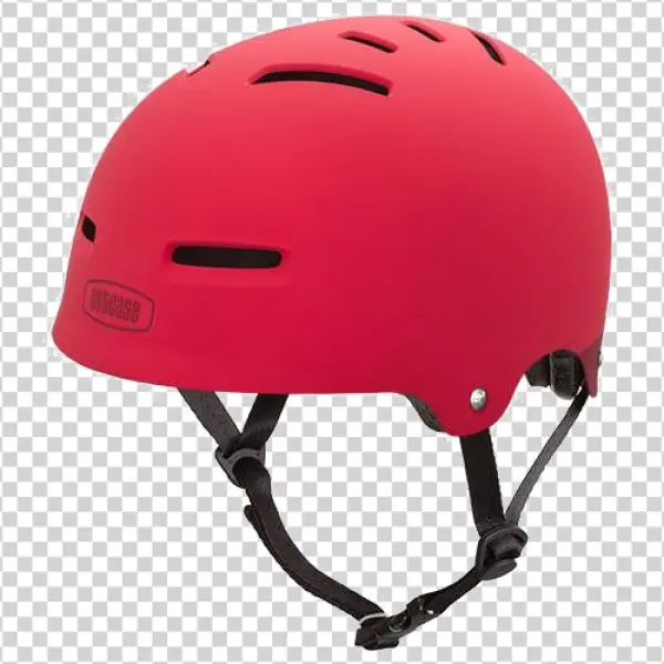 Red Nutcase Bicycle Helmet PNG Transparent