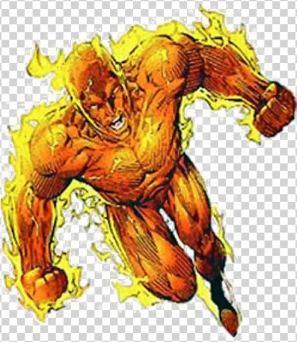 Human Torch Marvel Comics PNG Transparent