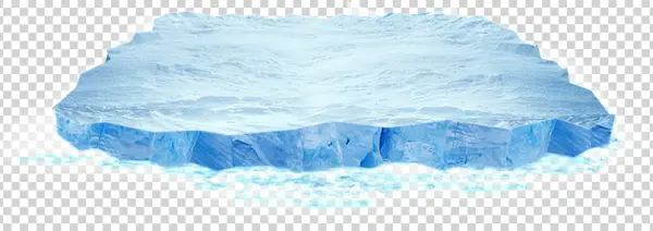 Realistic Iceberg Floating PNG Transparent Background