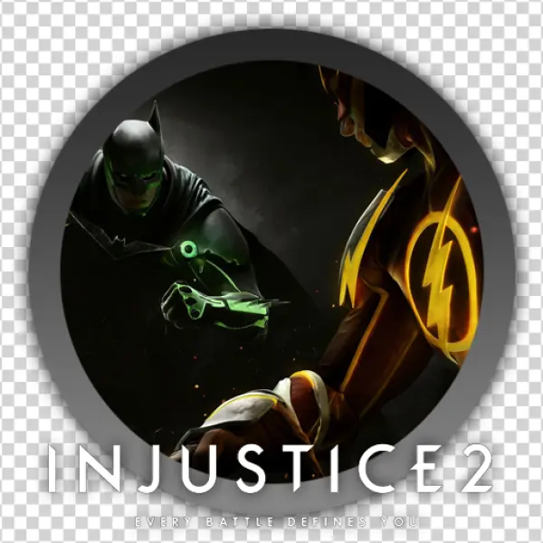 Injustice 2 Logo Batman Flash PNG