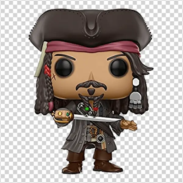 Captain Jack Sparrow Funko Pop PNG