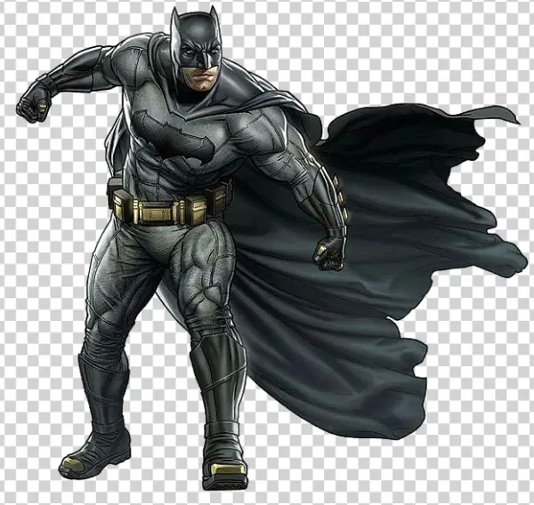 Batman Action Pose PNG Transparent Background