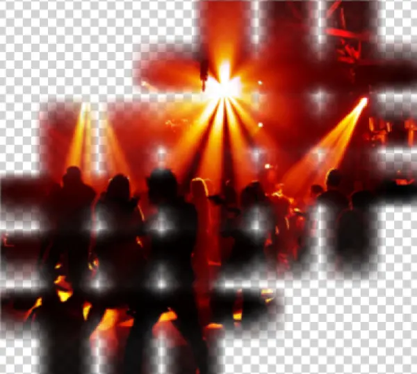 Club Party Dancers Silhouettes PNG