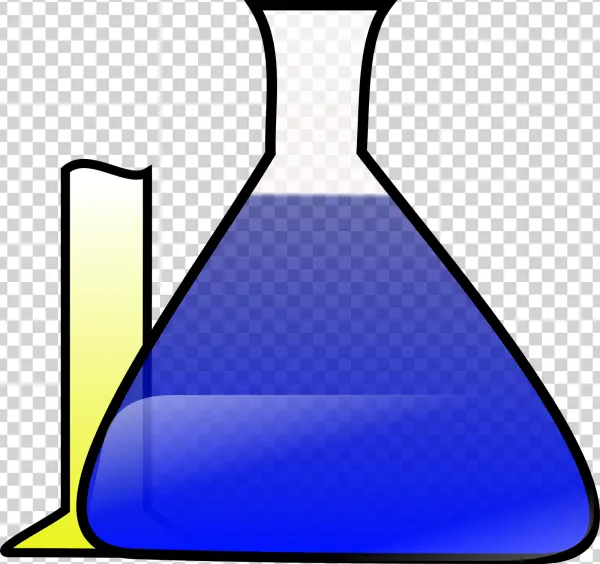 Chemistry Flask and Graduated Cylinder PNG Transparent