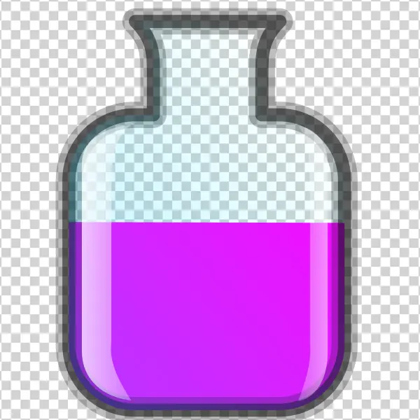 Stylized Potion Bottle PNG Transparent Background