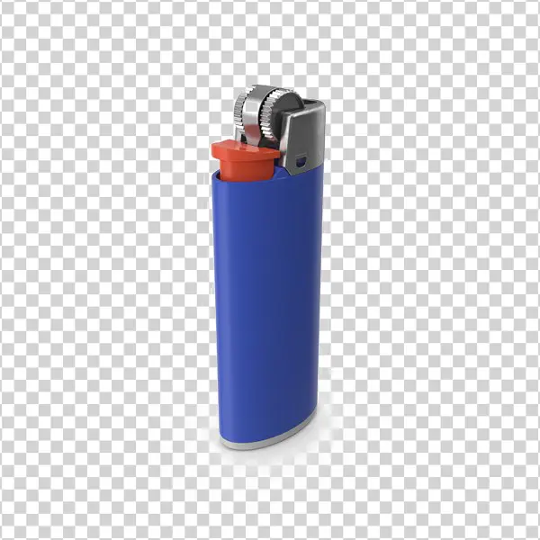 Blue Disposable Lighter PNG Transparent Background