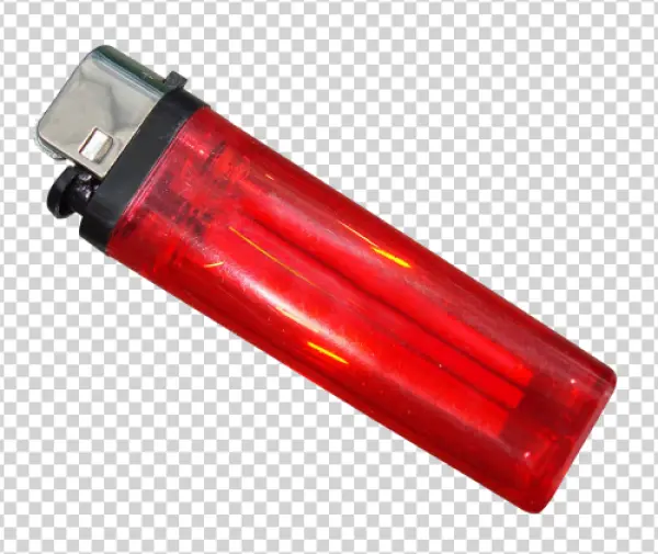 Red Disposable Lighter PNG Transparent Background