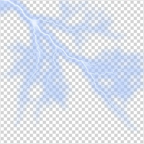 Blue Lightning Bolt PNG Transparent Background