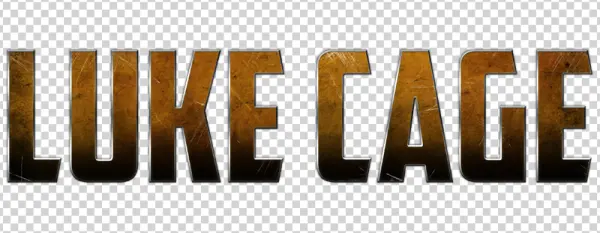 Luke Cage Text Logo PNG Transparent