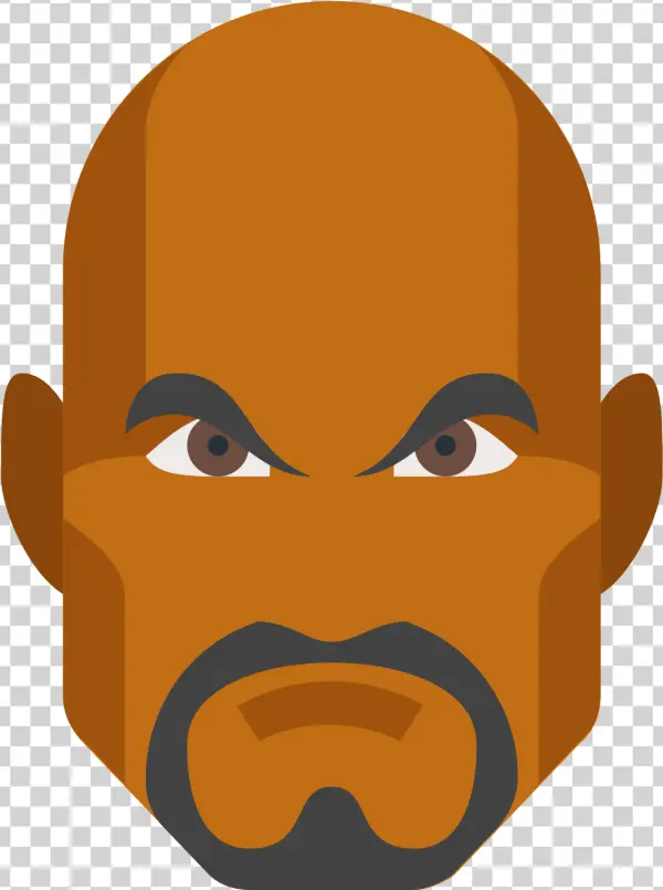 Bald Man Face Icon PNG Transparent
