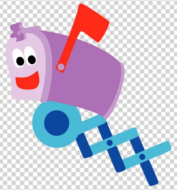 Blue's Clues Mailbox Character PNG Transparent