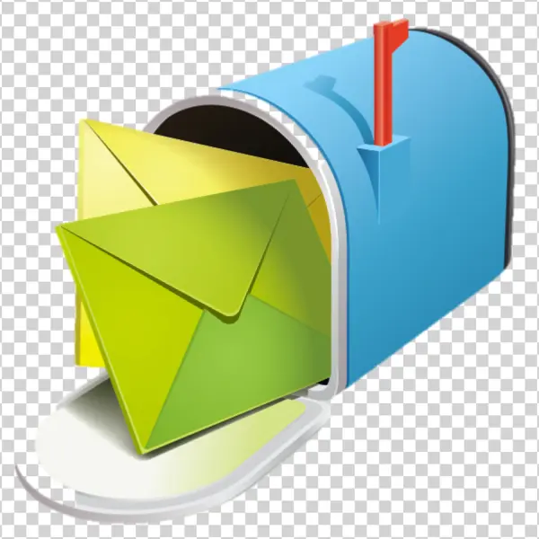 Mailbox with Letters Transparent PNG