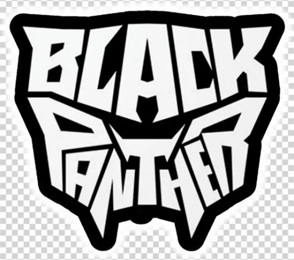 Black Panther Logo PNG Transparent Background
