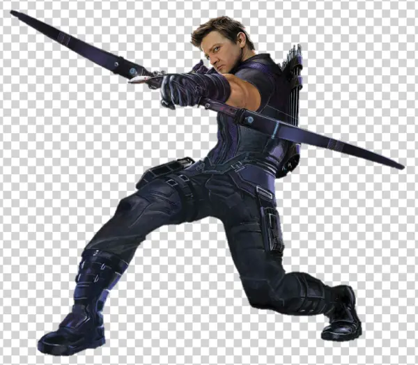 Hawkeye Marvel Character Transparent Background