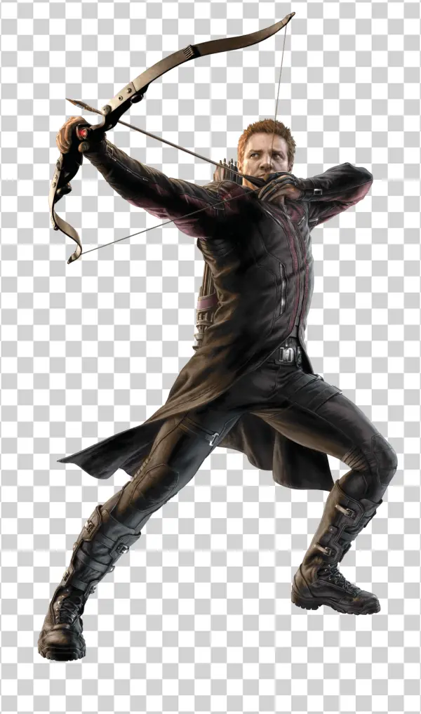 Hawkeye Marvel Character PNG Transparent Background