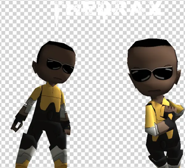 TheDrax Characters Logo with Transparent Background