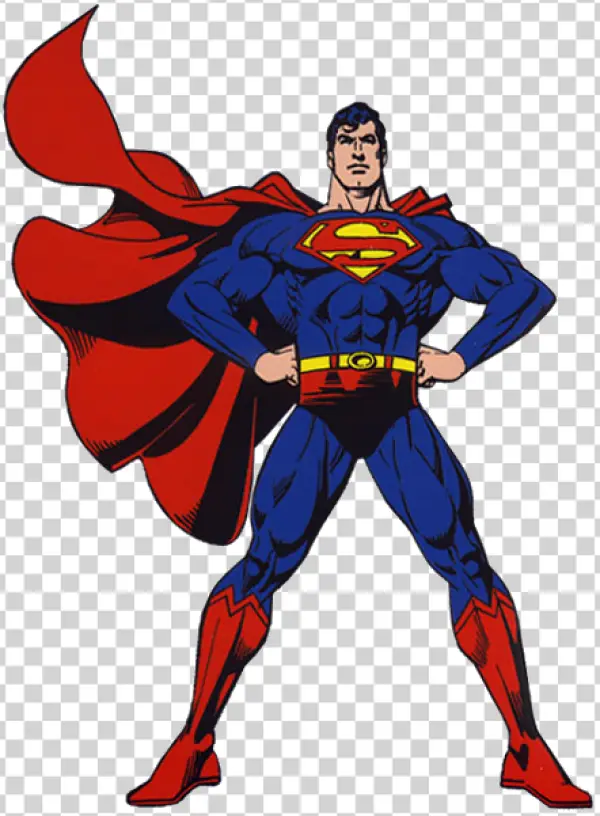 Classic Superman Comic Art PNG