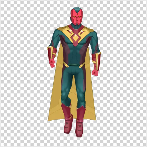 Marvel Vision Superhero PNG Transparent Background