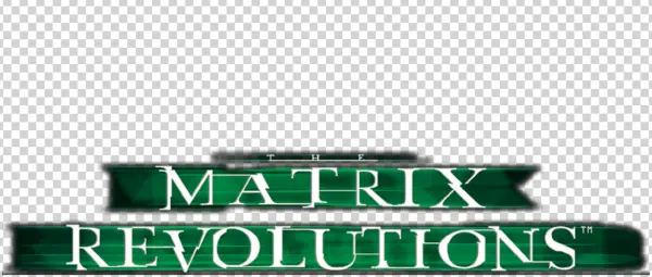 The Matrix Revolutions Logo PNG Transparent Background