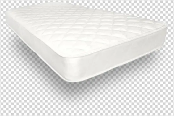 White Quilted Mattress Transparent Background PNG